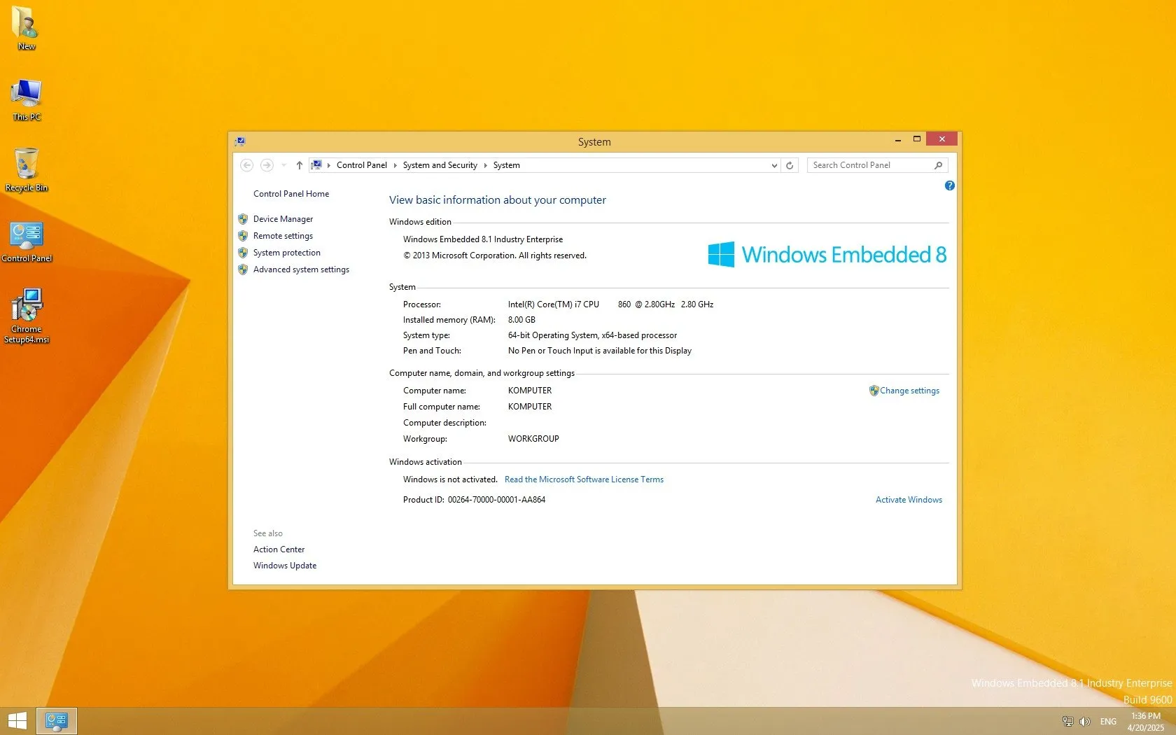 Thumbnail for article Windows 8 1 EmbeddedE 9600 22466 x64